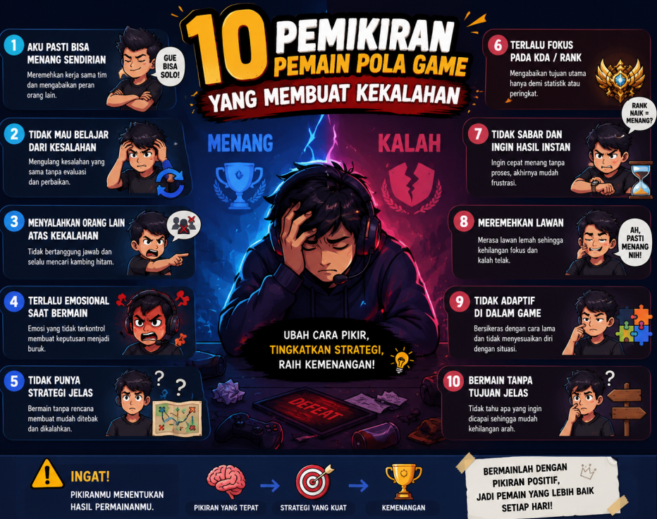10 Pemikiran Pemain Pola Game