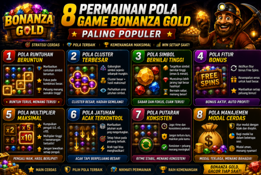 8 Permainan Pola Game Bonanza Gold