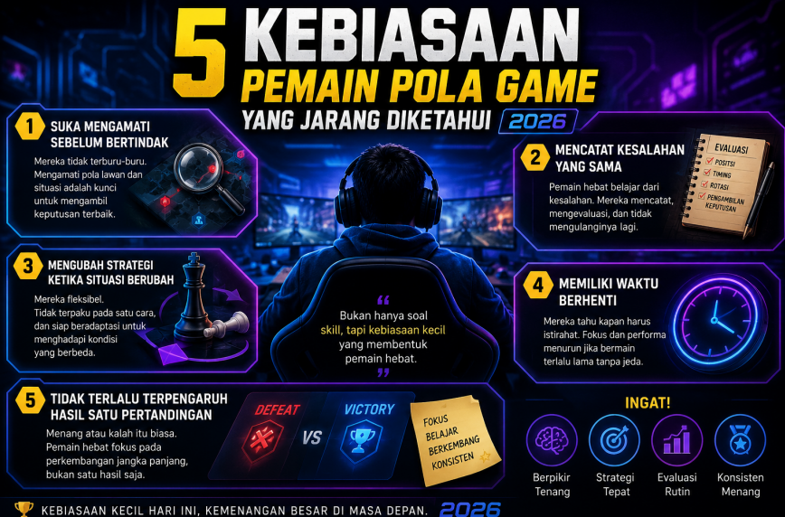 5 Kebiasaan Pemain Pola Game
